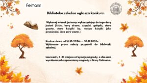 Biblioteka szkolna ogłasza konkurs